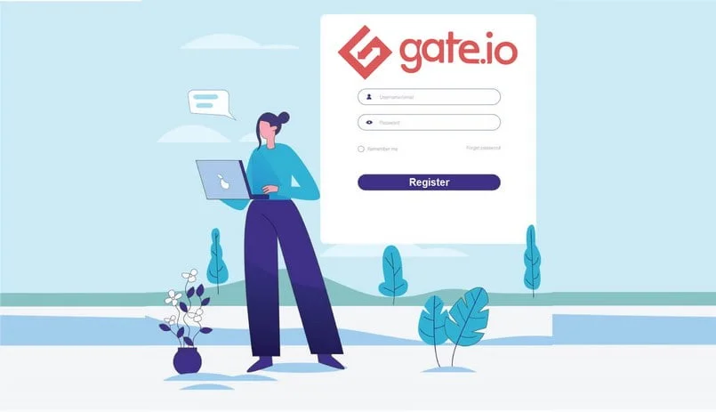 Giao diện sàn Gate io