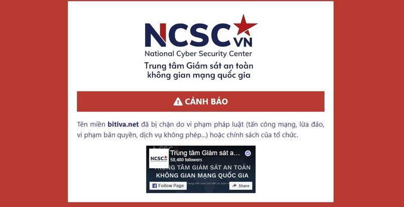 Bitiva.net bị chặn bởi cơ quan nhà nước