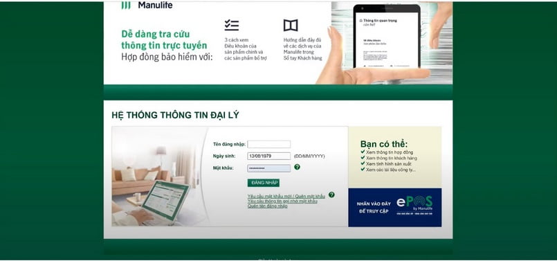 Hướng dẫn đăng nhập cho người mới đaily Manulife