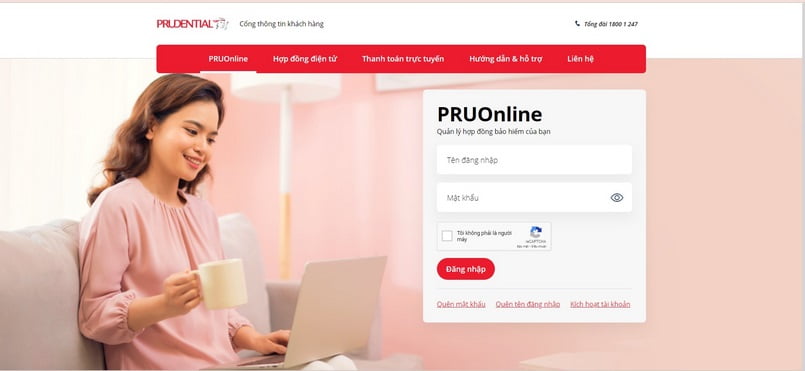 Hướng dẫn đăng ký PruOnline trên hệ thống Prudential