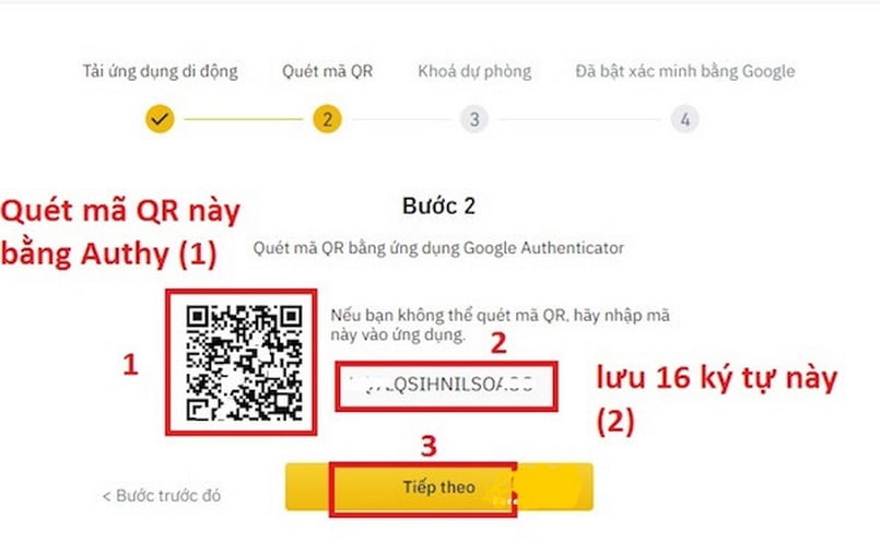 Tiến hành quét mã QR